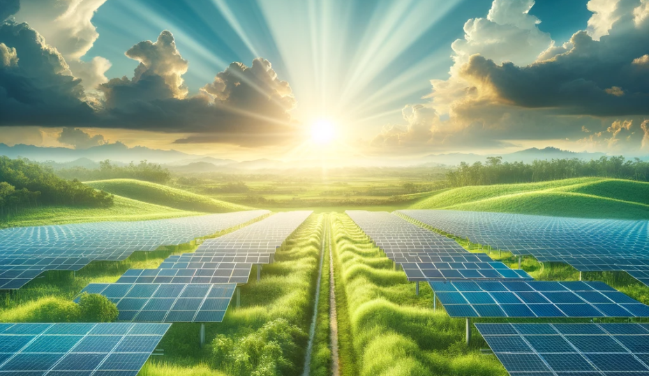 Grüne Energie durch Solaranlagen