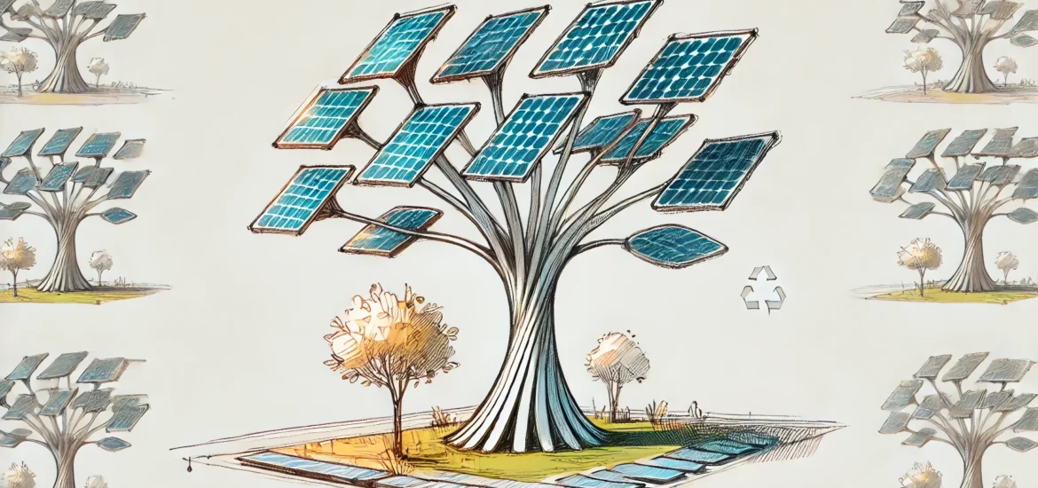 solarbäume solarbaum aufbau konstruktion kosten einsparungen