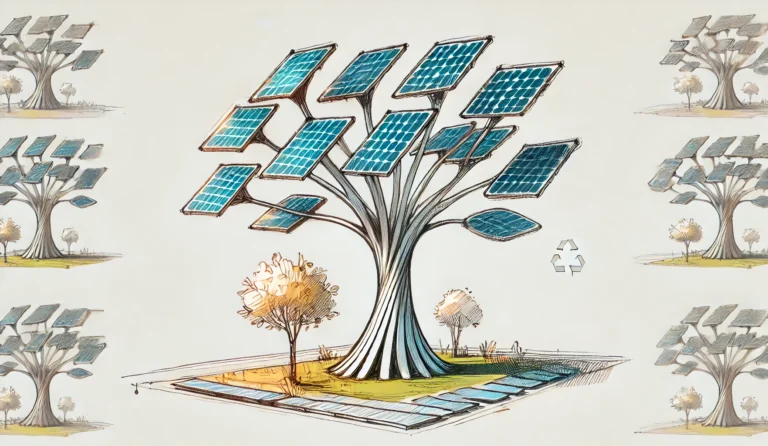 solarbäume solarbaum aufbau konstruktion kosten einsparungen